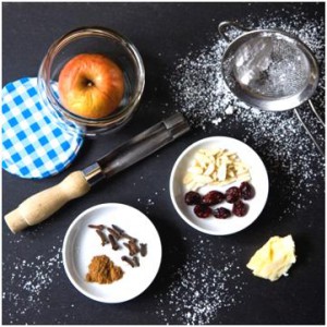 die Zutaten für Bratapfel im Glas©SLfG